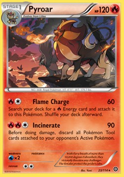 Pyroar⁣ - Steam Siege⁣ (Rare)⁣ [23]