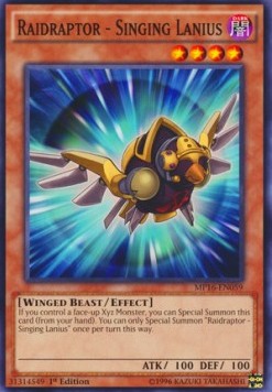 Raidraptor - Singing Lanius - 2016 Mega-Tin Mega Pack (Common) [MP16-059]