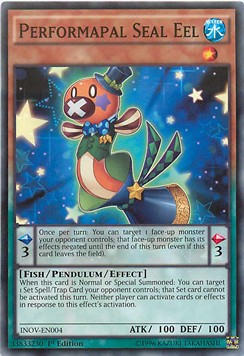 Performapal Seal Eel⁣ - Invasion: Vengeance⁣ (Common)⁣ [004]