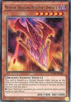 Meteor Dragon Red-Eyes Impact - Invasion: Vengeance (Rare) [INOV-028]