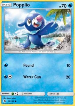 Popplio⁣ - Sun & Moon⁣ (Common)⁣ [39]