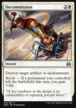 Decommission⁣ - Aether Revolt⁣ (Common)⁣ [16]