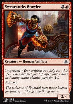 Sweatworks Brawler⁣ - Aether Revolt⁣ (Common)⁣ [100]