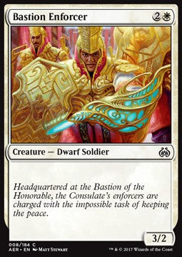 Bastion Enforcer⁣ - Aether Revolt⁣ (Common)⁣ [8]