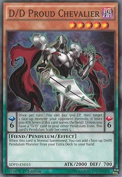 D/D Proud Chevalier⁣ - Structure Deck: Pendulum Domination⁣ (Common)⁣ [015]