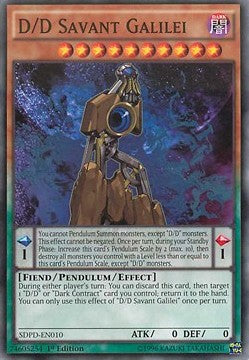 D/D Savant Galilei⁣ - Structure Deck: Pendulum Domination⁣ (Common)⁣ [010]