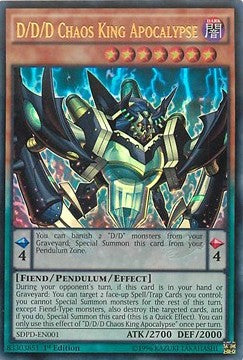 D/D/D Chaos King Apocalypse⁣ - Structure Deck: Pendulum Domination⁣ (Ultra Rare)⁣ [001]