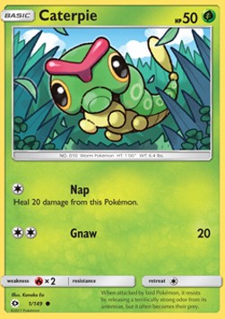 Caterpie⁣ - Sun & Moon⁣ (Common)⁣ [1]