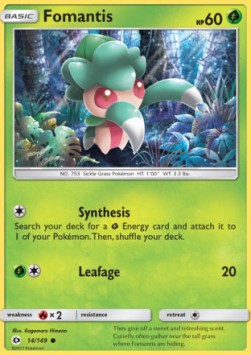 Fomantis⁣ - Sun & Moon⁣ (Common)⁣ [14]
