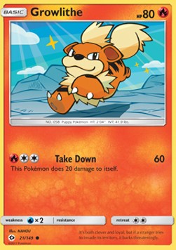 Growlithe⁣ - Sun & Moon⁣ (Common)⁣ [21]