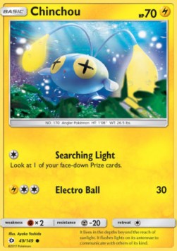 Chinchou⁣ - Sun & Moon⁣ (Common)⁣ [49]