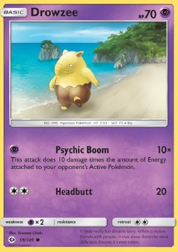 Drowzee⁣ - Sun & Moon⁣ (Common)⁣ [59]