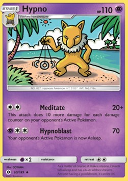 Hypno⁣ - Sun & Moon⁣ (Uncommon)⁣ [60]