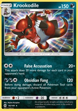 Krookodile⁣ - Sun & Moon⁣ (Holo Rare)⁣ [85]