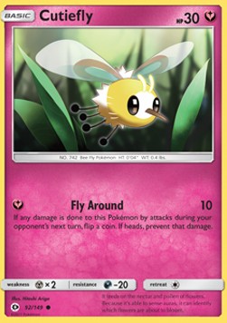 Cutiefly⁣ - Sun & Moon⁣ (Common)⁣ [92]