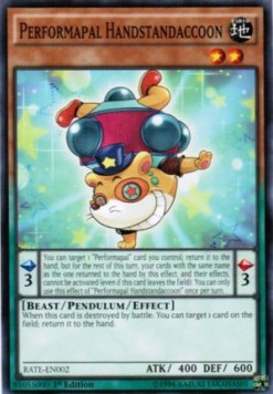 Performapal Handstandaccoon⁣ - Raging Tempest⁣ (Common)⁣ [002]