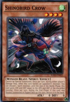 Shinobird Crow⁣ - Raging Tempest⁣ (Common)⁣ [022]