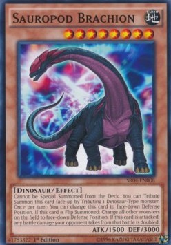 Sauropod Brachion⁣ - Structure Deck: Dinosmasher's Fury⁣ (Common)⁣ [008]
