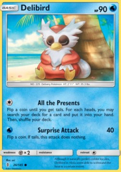 Delibird⁣ - Guardians Rising⁣ (Common)⁣ [26]