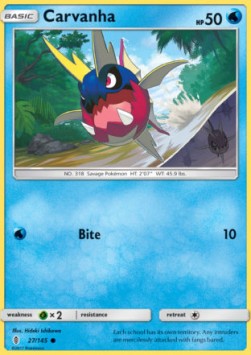 Carvanha⁣ - Guardians Rising⁣ (Common)⁣ [27]