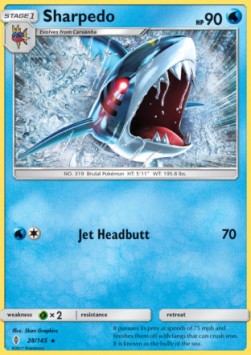 Sharpedo⁣ - Guardians Rising⁣ (Rare)⁣ [28]