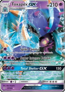 Toxapex GX⁣ - Guardians Rising⁣ (Ultra Rare)⁣ [57]