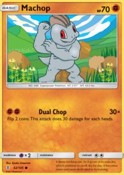 Machop⁣ - Guardians Rising⁣ (Common)⁣ [62]