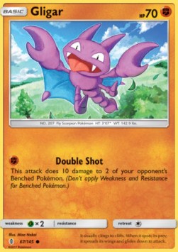 Gligar⁣ - Guardians Rising⁣ (Common)⁣ [67]