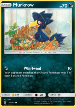Murkrow⁣ - Guardians Rising⁣ (Common)⁣ [78]