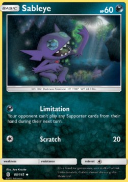Sableye⁣ - Guardians Rising⁣ (Uncommon)⁣ [80]