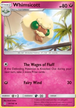 Whimsicott⁣ - Guardians Rising⁣ (Uncommon)⁣ [91]
