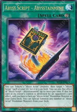 Abyss Script - Abysstainment⁣ - Battles of Legend: Light's Revenge⁣ (Ultra Rare)⁣ [013]
