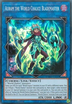 Auram the World Chalice Blademaster⁣ - Code of the Duelist⁣ (Super Rare)⁣ [049]