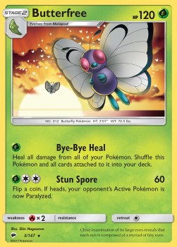 Butterfree - Burning Shadows (Rare) [BUS-3]