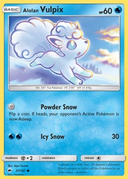 Alolan Vulpix⁣ - Burning Shadows⁣ (Common)⁣ [27]