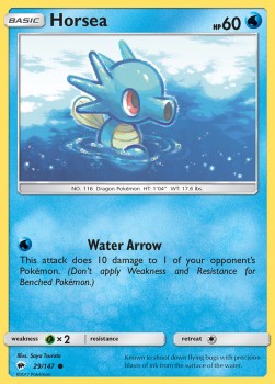 Horsea⁣ - Burning Shadows⁣ (Common)⁣ [29]