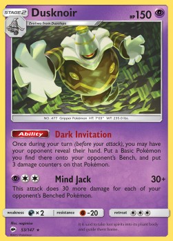 Dusknoir⁣ - Burning Shadows⁣ (Holo Rare)⁣ [53]