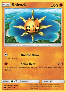Solrock⁣ - Burning Shadows⁣ (Uncommon)⁣ [69]