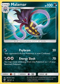Malamar⁣ - Burning Shadows⁣ (Rare)⁣ [90]