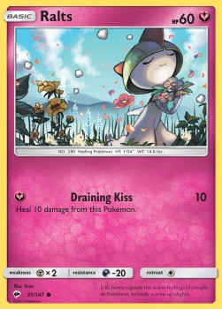 Ralts⁣ - Burning Shadows⁣ (Common)⁣ [91]