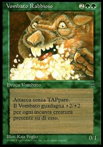 Rabid Wombat⁣ - Legends Italian⁣ (Uncommon)