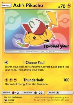 Ash's Pikachu - SM Black Star Promos (Promo) [SM-108]