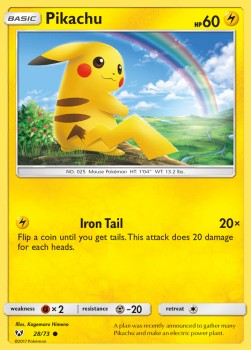Pikachu - Shining Legends (Common) [SLG-28]