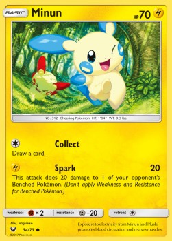 Minun⁣ - Shining Legends⁣ (Common)⁣ [34]