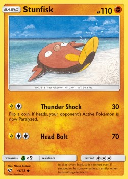 Stunfisk⁣ - Shining Legends⁣ (Common)⁣ [46]