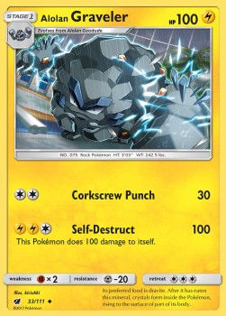 Alolan Graveler⁣ - Crimson Invasion⁣ (Uncommon)⁣ [33]