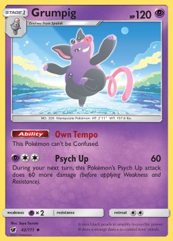 Grumpig⁣ - Crimson Invasion⁣ (Uncommon)⁣ [42]