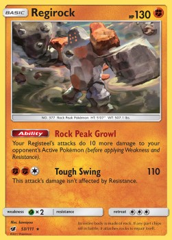 Regirock⁣ - Crimson Invasion⁣ (Rare)⁣ [53]
