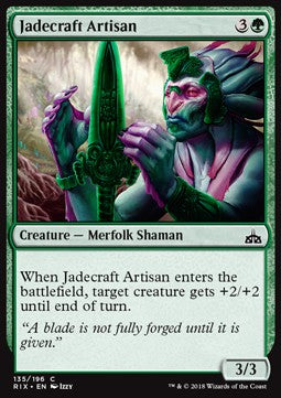 Jadecraft Artisan⁣ - Rivals of Ixalan⁣ (Common)⁣ [135]