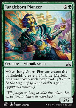Jungleborn Pioneer⁣ - Rivals of Ixalan⁣ (Common)⁣ [137]